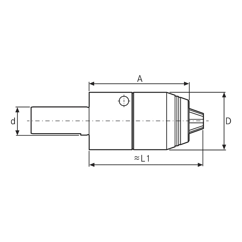 Portabrocas corto de precisión con mecanismo de engranaje helicoidal - 2