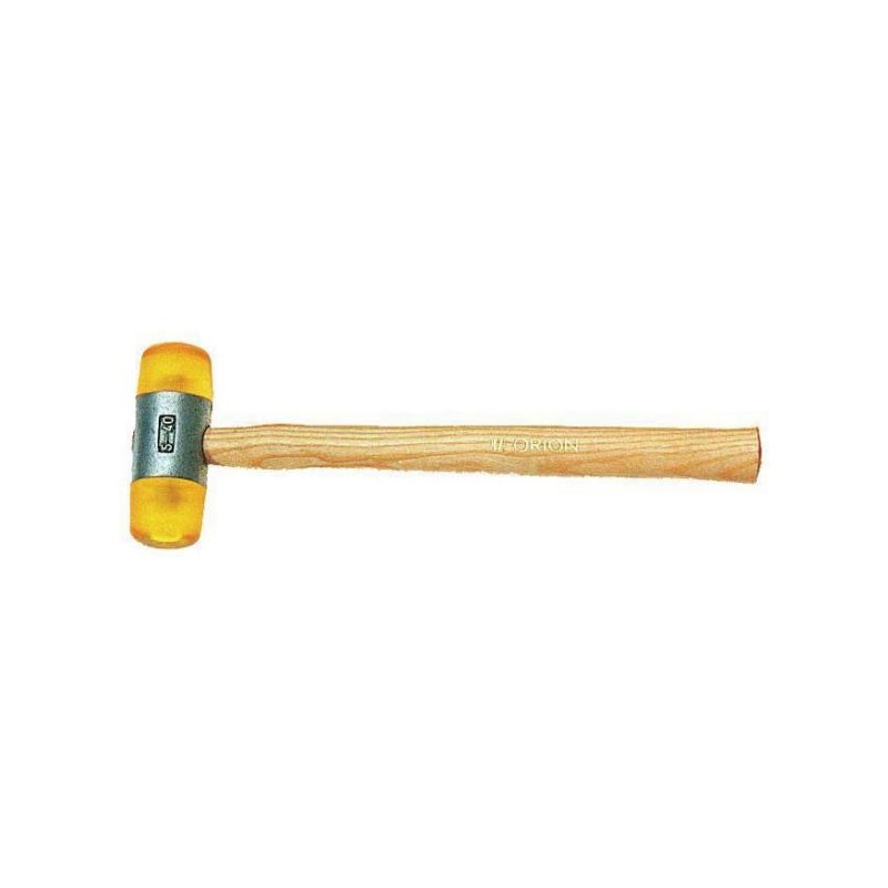 ORION Kunststoffhammer Celluloseacetat 32 mm Kopfdurchmesser mit Eschenholzstiel - Kunststoffhammer