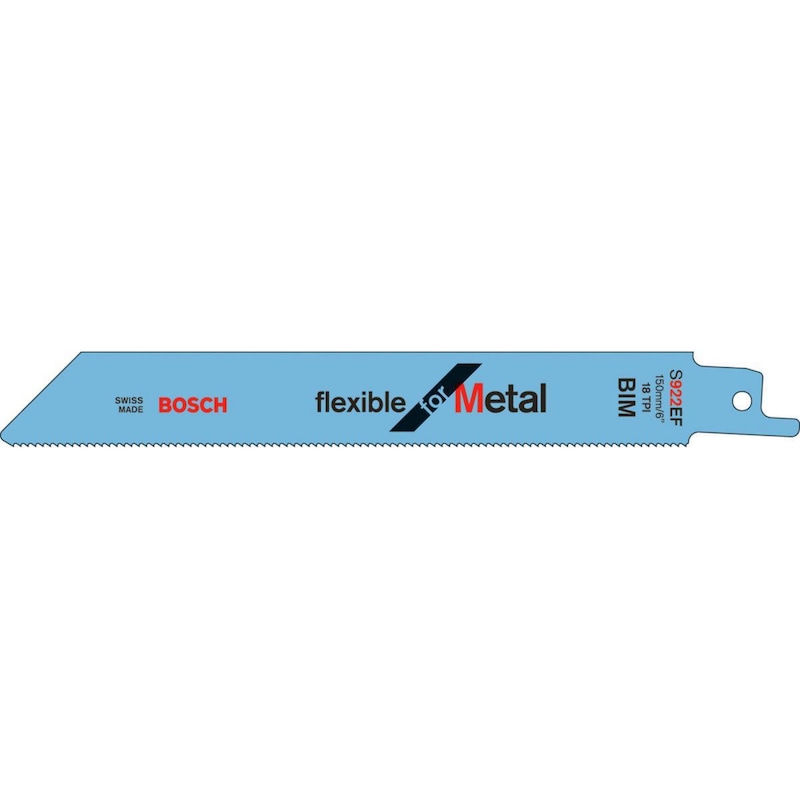 2 Bosch S922EF Reciprocating Saw Blades 6" 150mm for SHEET METAL PROFILES PIPES