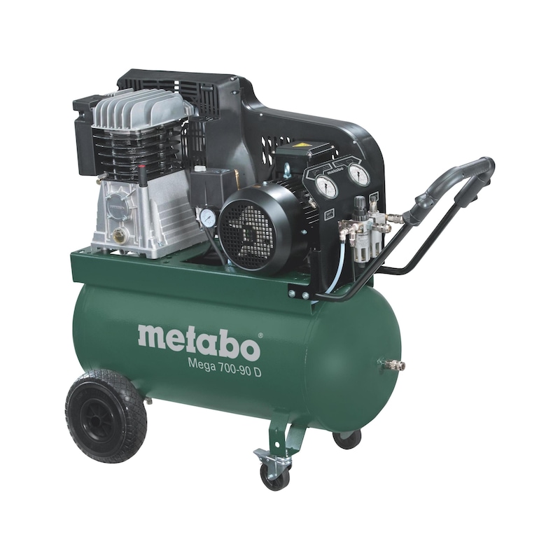 METABO Mega 700-90 D kompr. hord. sűrített levegős rendszer, ékszíj hajtású - MEGA 700-90 D légkompresszor