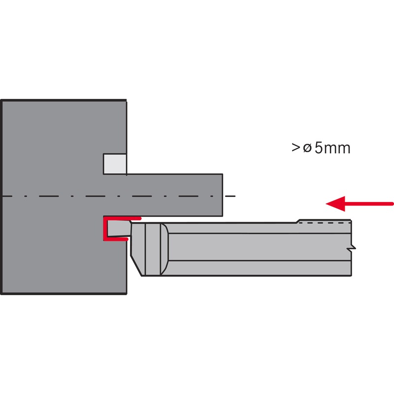 ATORN minikeermes AFL 4,0mm B1,0 L15 HC5640 - Miniatuurdraaibeitel, type AF HC5640