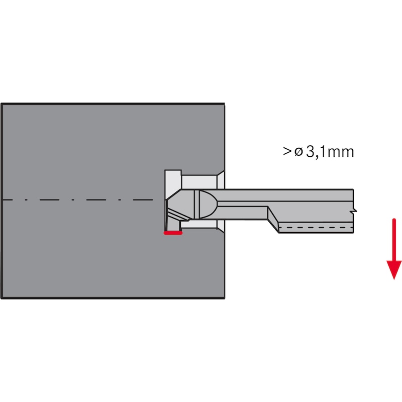 ATORN mini leszúró furatkés AGL 7,0mm, B1,5 L15 HW5615 - Miniatűr leszúró betét, típus: AG HW5615