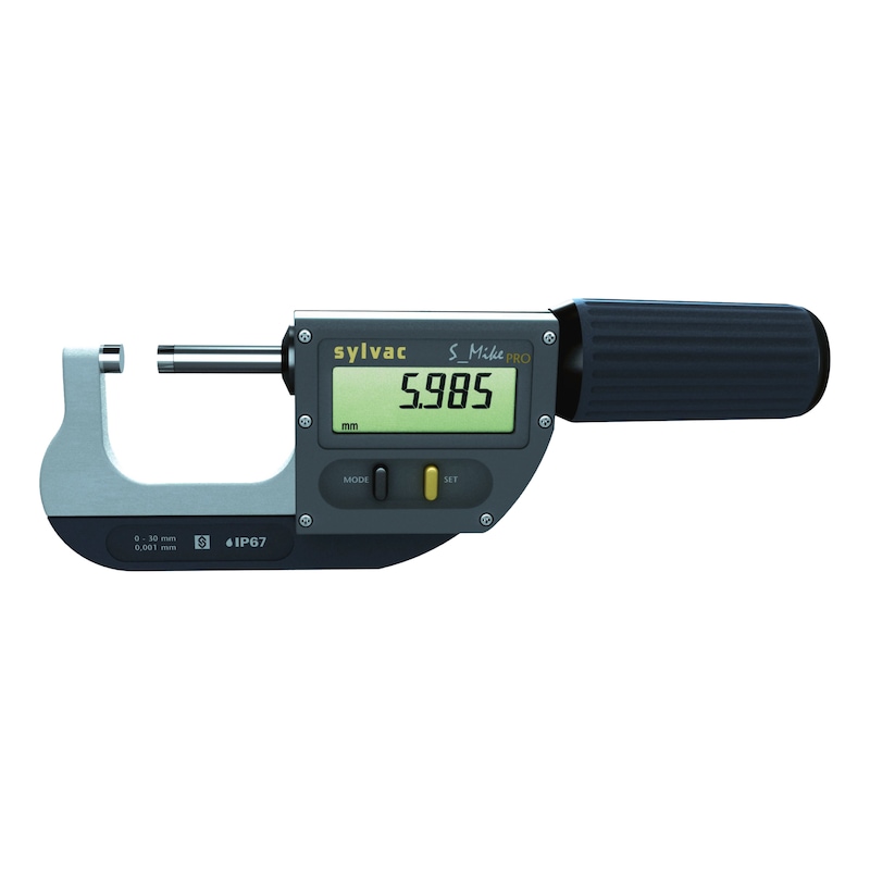 Micrómetro IP67 Sylvac, rango medición 30-66&nbsp;mm con salida de datos Proximity - Micrómetro electrónico