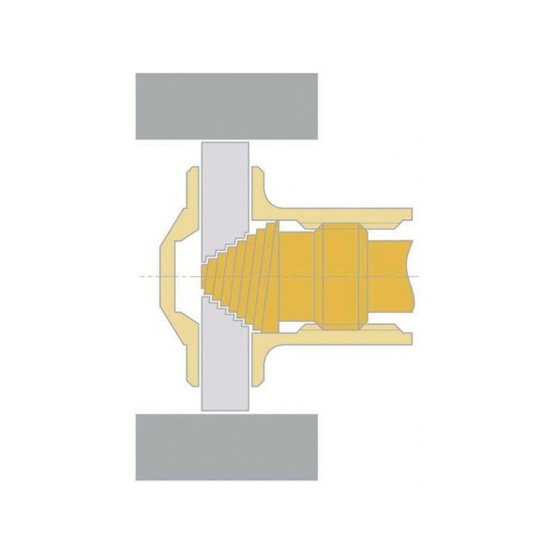 TESA belső mérőkészülék IMICRO, mérési tartomány 35-40 mm, 0,005 mm, TiN-del - 3 pontos furatmikrométer