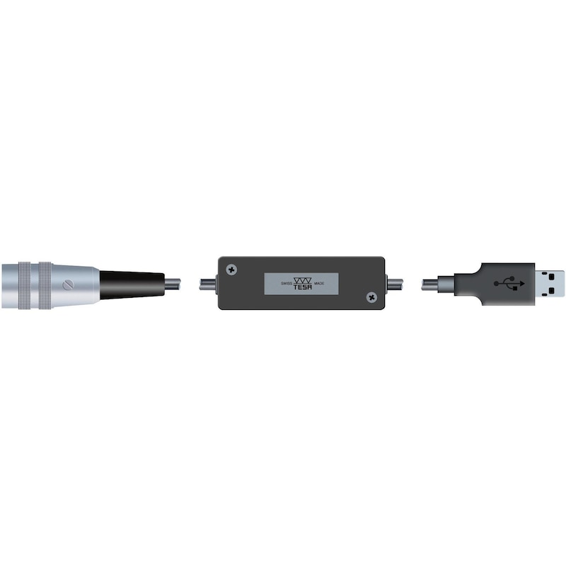 Interface TESA USB pour palpeurs électroniques de mesure de longueur +/-2 mm - Interface USB