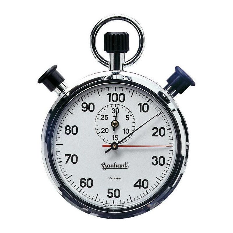 HANHART AWF2 iki elle kullanılan kronometre, bölme 1/100&nbsp;dak. - Çift göstergeli kronometre