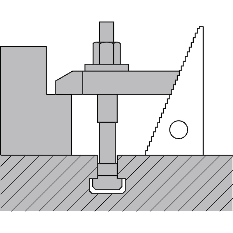 AMF sıkıştırma destekleri, boyut 3, 131 x 68 x 30 mm - Kademe blokları