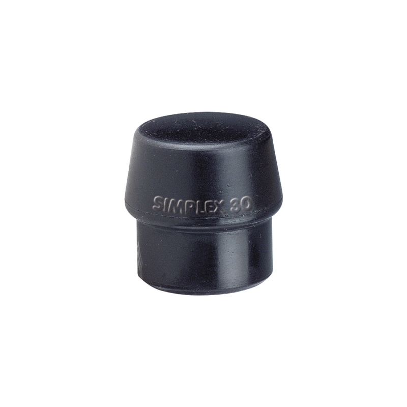 Embout HALDER SIMPLEX, caoutchouc composite, noir, diamètre 40 mm - Embouts de rechange en caoutchouc composite