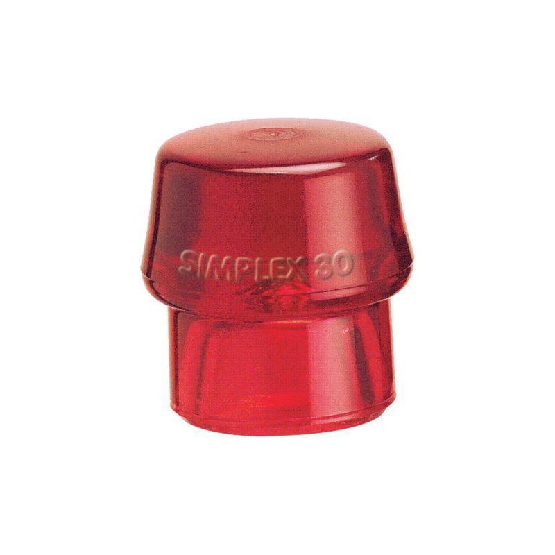 Embout en plastique HALDER SIMPLEX, rouge, diamètre 40 mm - Embouts de rechange en plastique, rouge