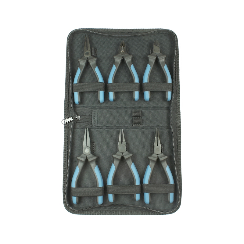 ATORN electronics pliers set 6 pcs in zipper case - Electronics pliers and cutters set, 6&nbsp;pieces