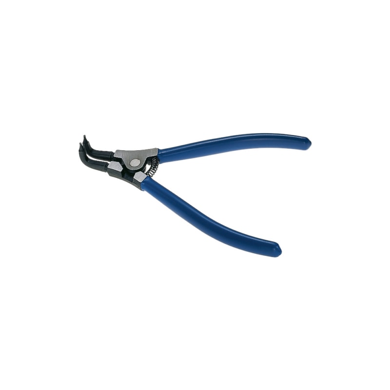 Angled retaining ring pliers