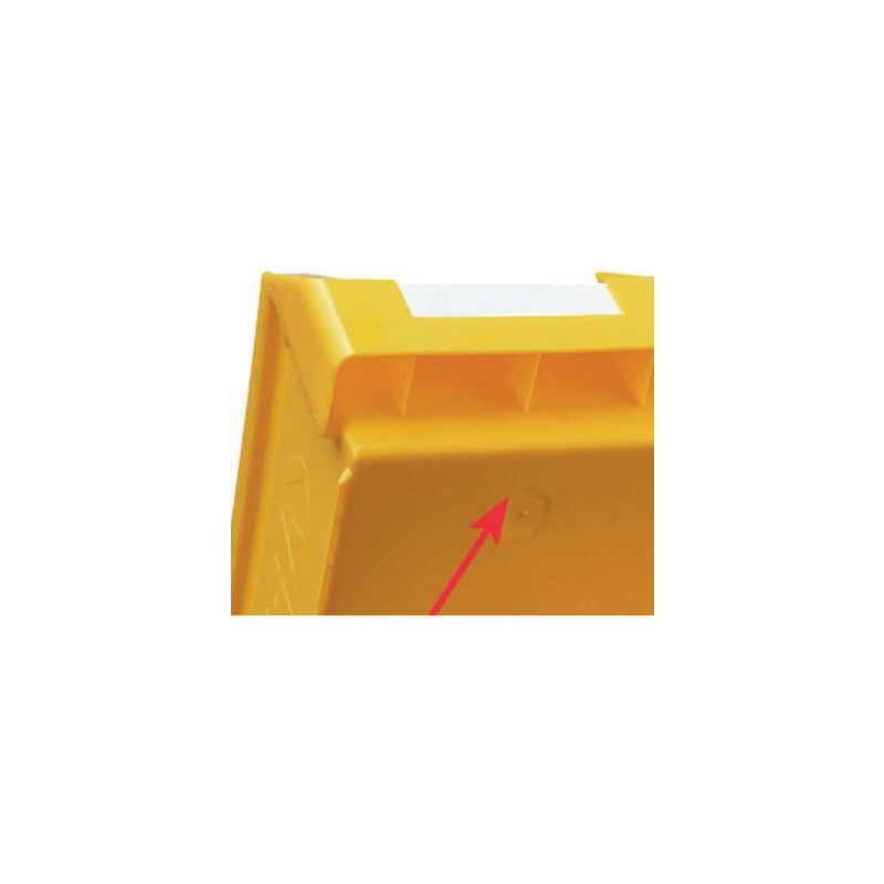 RASTERPLAN nyitott tárolódobozok, méret: 2, 500x300x200 mm, sárga - Nyitott tárolódoboz