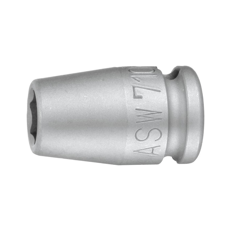 ASW dugókulcsbetét, 17 mm, 3/8"-os mágneses csatlakozás, hossz 30 mm - Dugókulcsbetét, hatlapú fej
