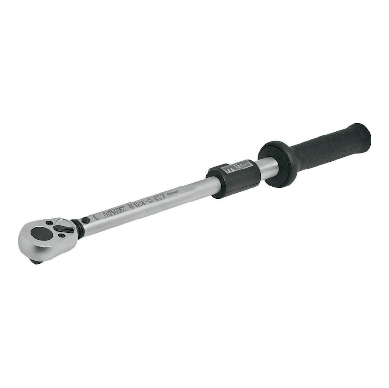 HAZET Drehmomentschlüssel 20 - 120 Nm mit Umschaltknarre 1/2 Zoll und Drehskala - Drehmoment-Schlüssel 5000 CLT, einstellbar