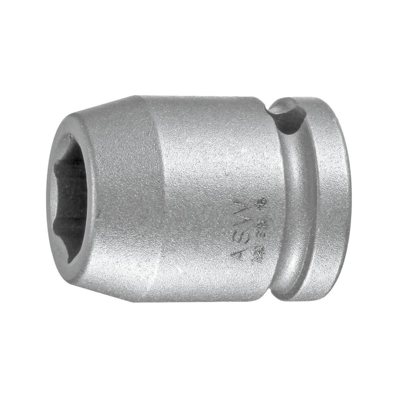 Dado ASW, 11 mm, accionamiento 1/2", longitud 38 mm - Inserto para llave de vaso, hexágono exterior