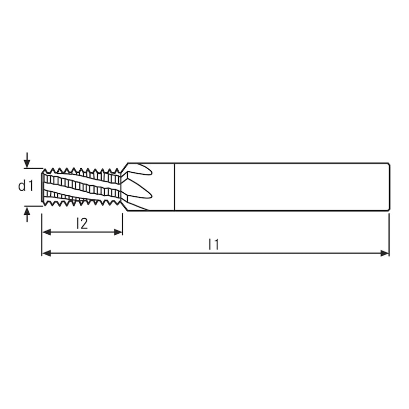 ATORN 多段螺纹铣刀 45° SC，DL/SL ≤ 1.5xD，8.0 毫米 1.25 毫米 74 毫米，HA - 多段螺纹铣刀，带 45° 锪钻，整体硬质合金，直柄 HA