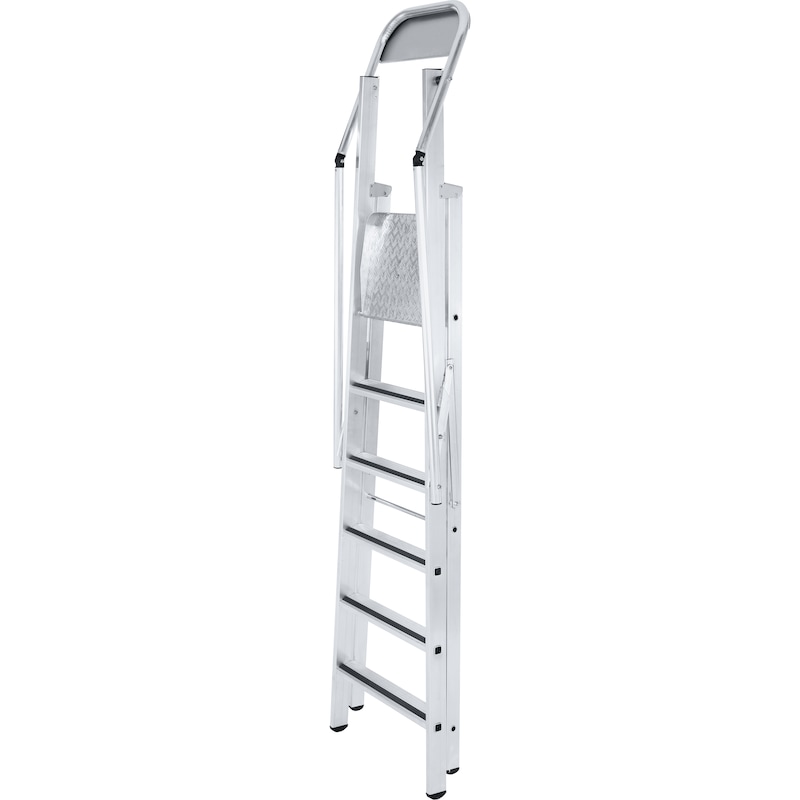 Zarges ayaklı merdiven Z600 ZAP geniş platformlu, 9 basamaklı, Safer Step 41679 - Z 600 ZAP ayaklı merdiven