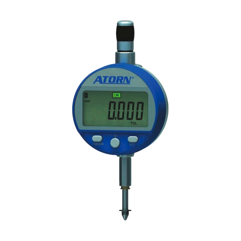 ATORN elektr. mérőóra, 25&nbsp;mm méréstart., 0,01&nbsp;mm skálao., dinamikus méréshez - Elektronikus mérőóra