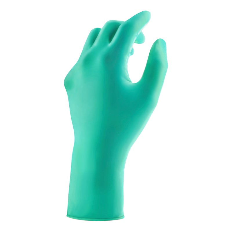 green-blue neoprene-nitrile disposable gloves