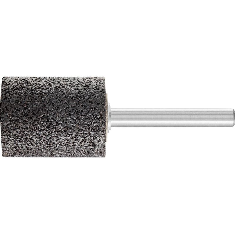 PFERD 圆柱形磨头，硬度 N，柄直径 6 毫米，G 46，13 x 25 毫米 - 不锈钢边缘研磨头，硬度 N