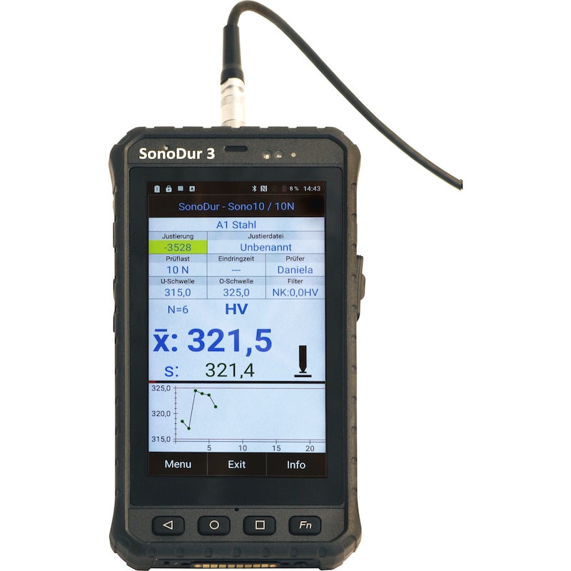 Mobiles UCI-Härteprüfgerät SonoDur3 - 1