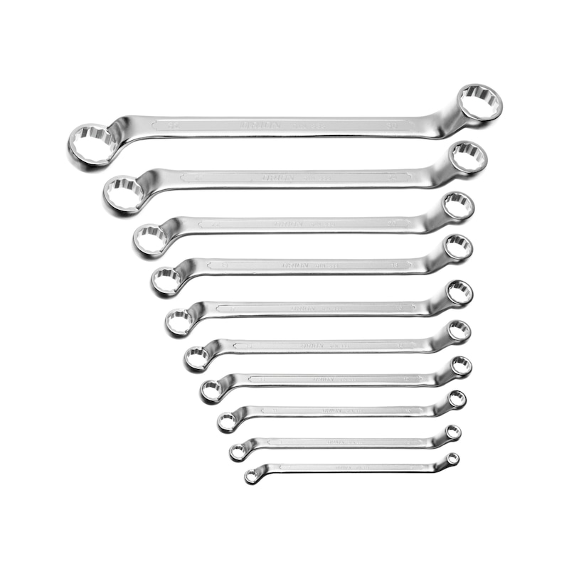 ORION Doppelringschlüssel-Satz 10-teilig 6x7-30x32 mm DIN 838 - Doppel-Ringschlüssel-Sätze 8 bis 12 teilig