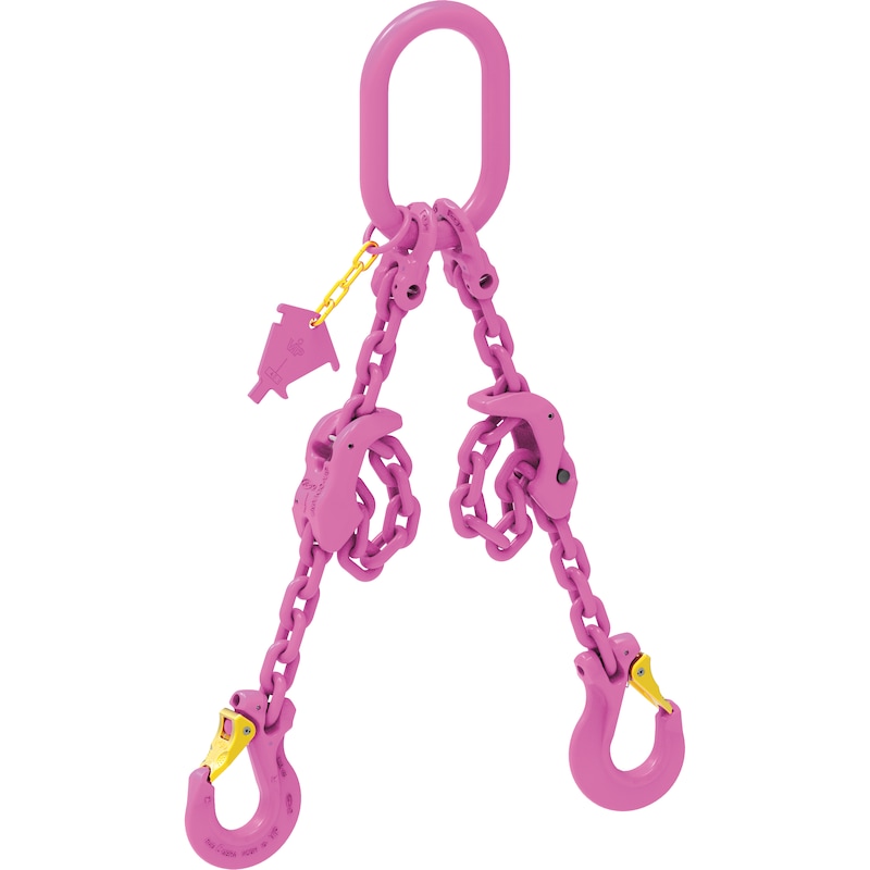RUD VIP 链式吊索，长 1 米，2 支腿，链条标称直径 8 毫米，可调节 - VIP 吊链，质量级 10，双排