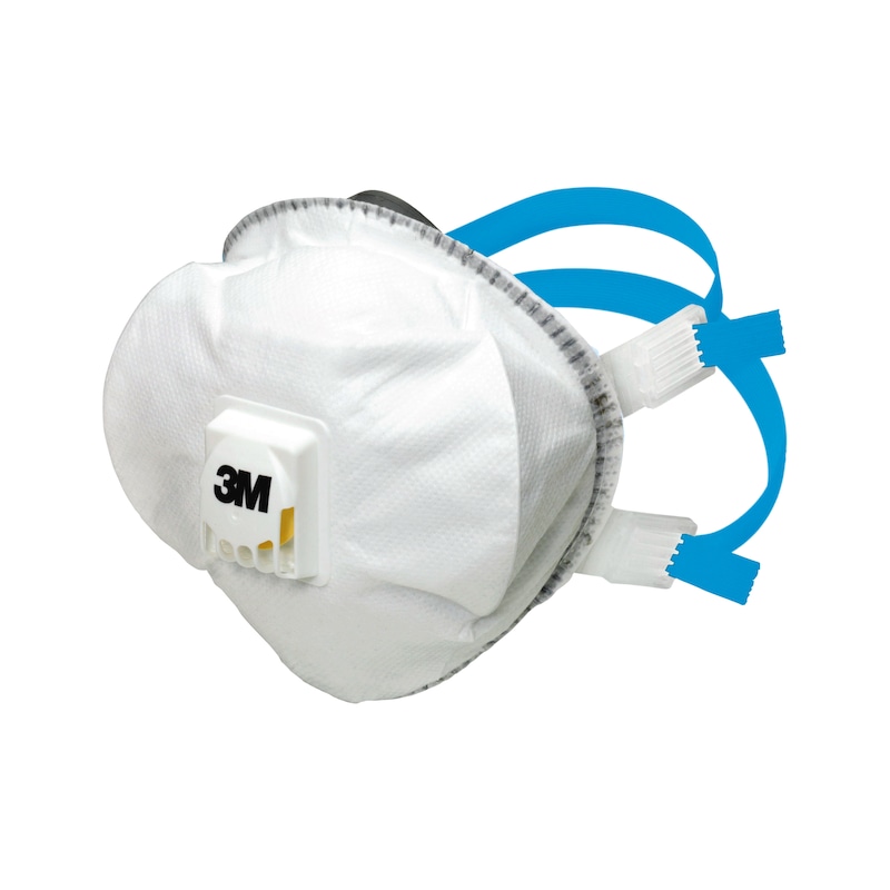 Particle filtering half face mask