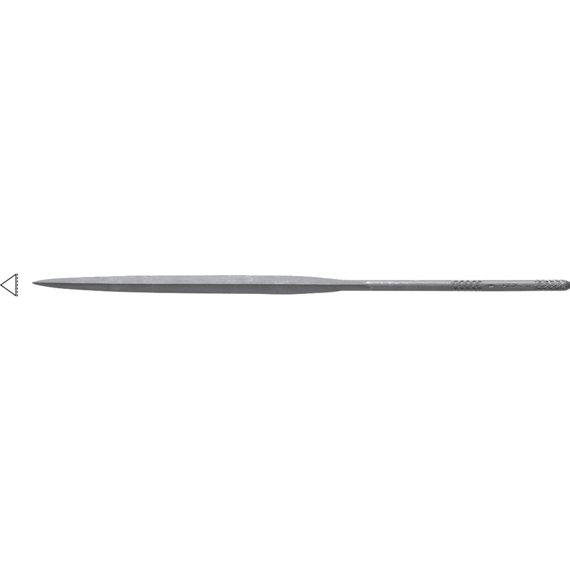 DICK precision needle files, 200 mm, cut 00 barrette - Precision needle file barette shape |PROMOTION