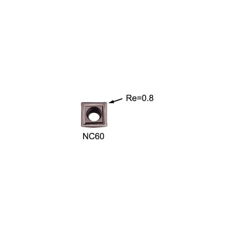 N9MT11T3CT-NC60 NINE9, Wendeschneidplatte-Cermet - N9MT, NC-Anbohrer Wendeschneidplatten