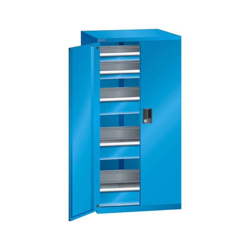 LISTA armoire à tiroirs, 5 tiroirs 36x36E 717 x 753 x 1450 mm verrou RFID R5012 - Armoires à tiroirs