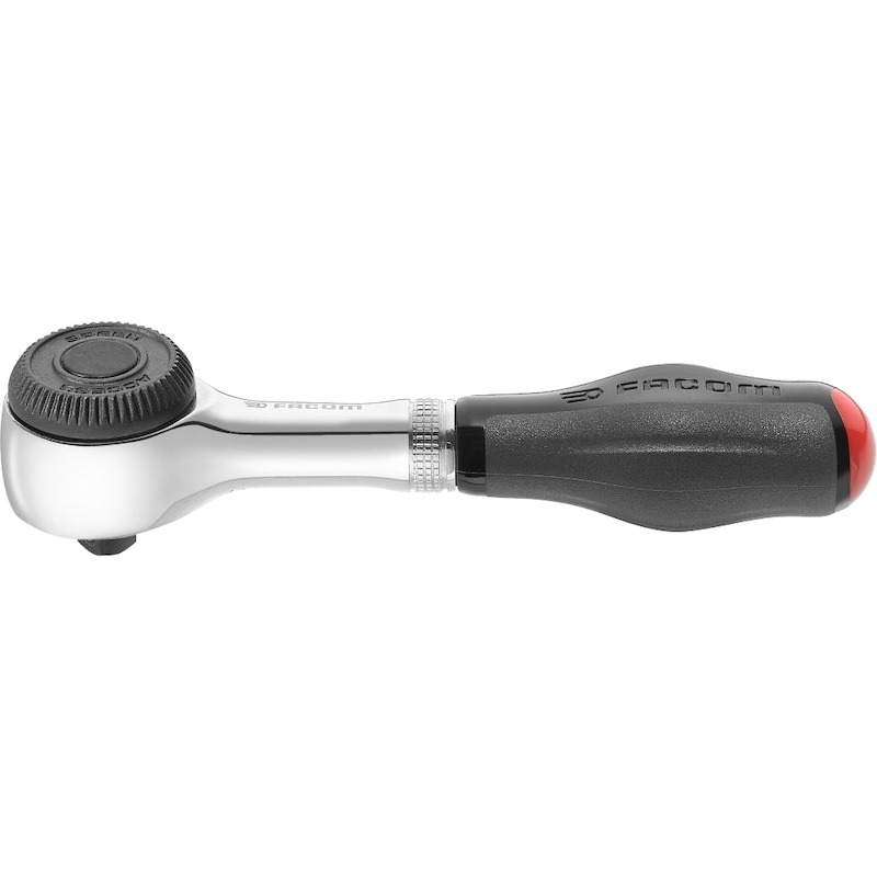 Reversible ratchet with 360° turning handle, washer switchover, 120&nbsp;mm