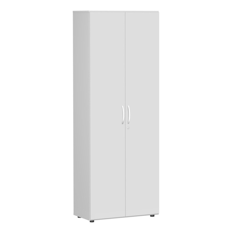 Hinged door cabinet with Support feet 800x420 light grey/light grey - Hinged-door cabinet with support feet, 2-leaf