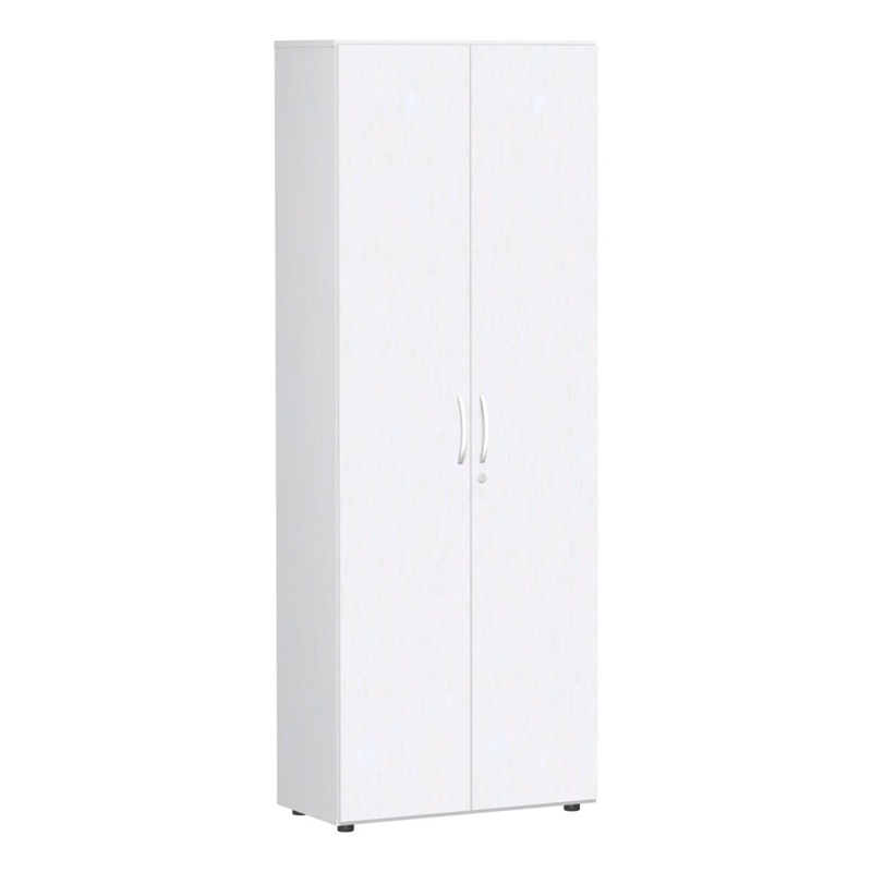 Hinged door cabinet with Support feet 800x420 white/white - Hinged-door cabinet with support feet, 2-leaf