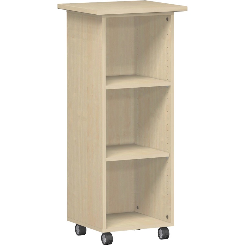Office caddy incl. 4 wheels 500x450 maple - Office caddy with rollers
