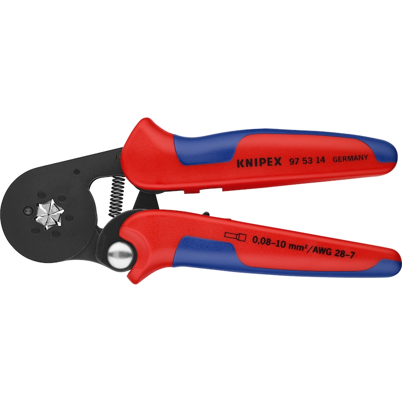 Crimping tool for wire end ferrules 0.08-16 mm