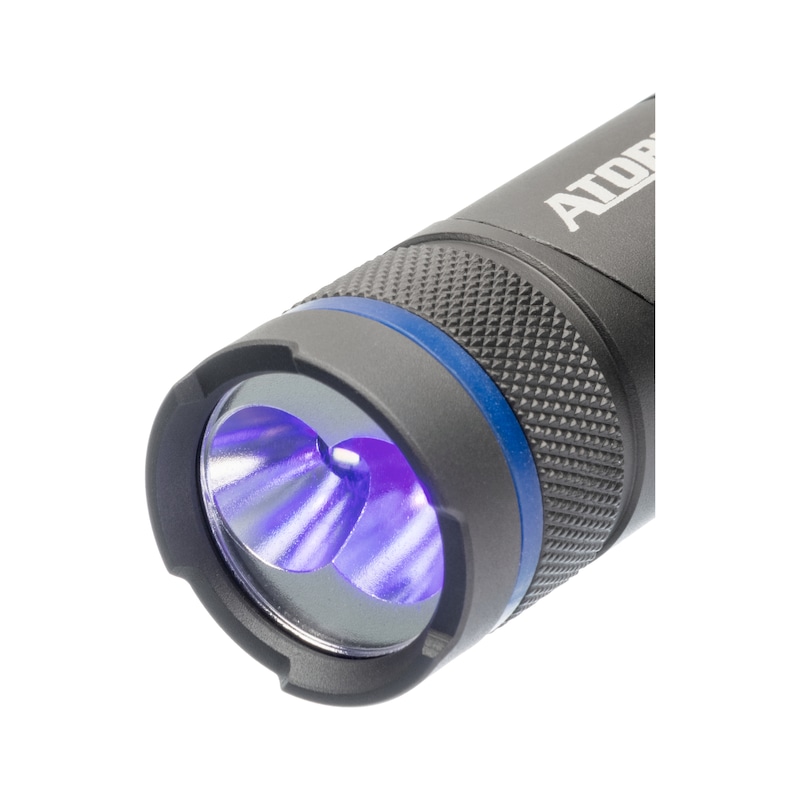 ATORN LED/UV vizsgálólámpa, 150 mm, akkumulátorral - LED-es vizsgálólámpa, kiegészítő UV-tesztlámpával