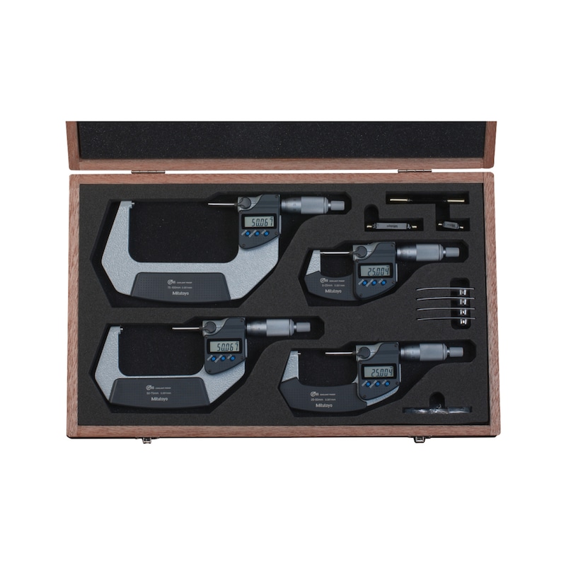 MITUTOYO Electronic micrometer set HAHN+KOLB