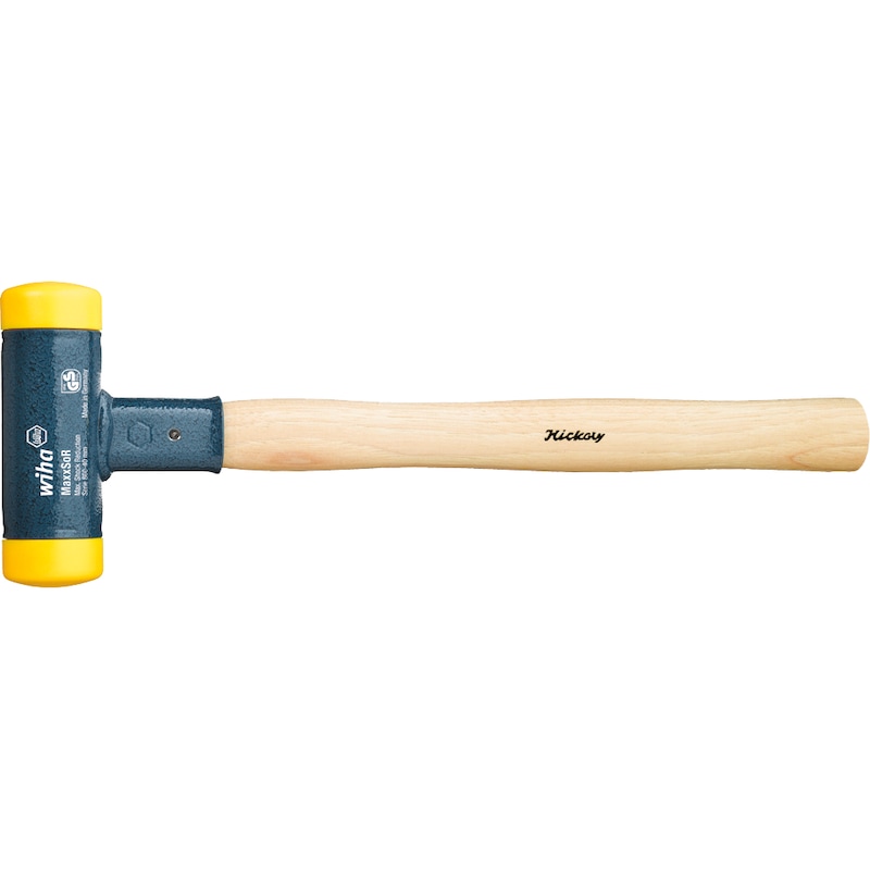 Soft-face hammer, non-recoil, with wooden shaft