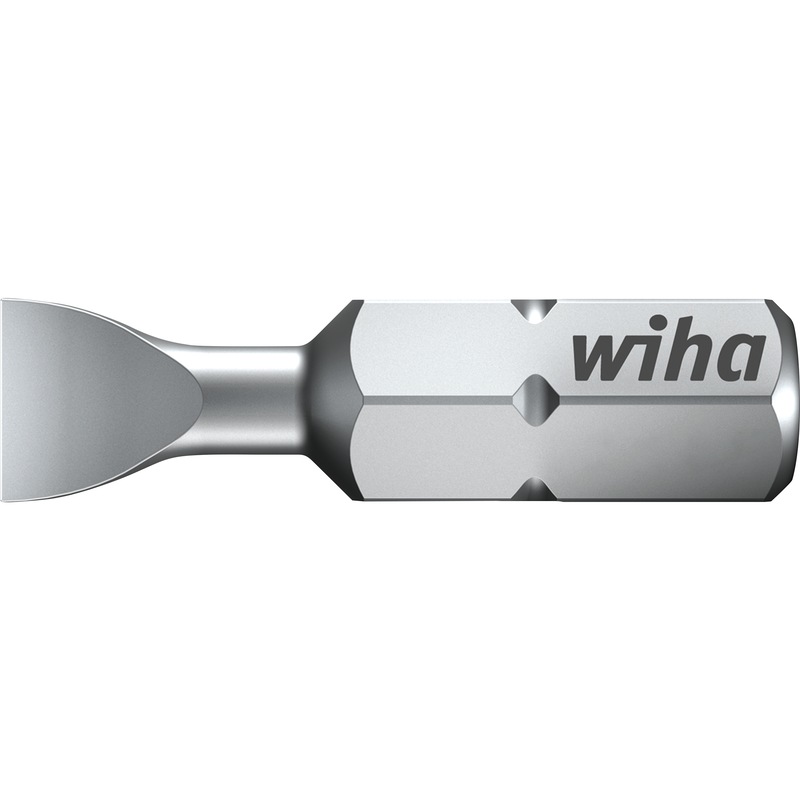 Embout à fente WIHA 1/4 pouce C 6,3 4,5x0,6 mm 25 mm version Z - Embout à fente 1/4 pouce