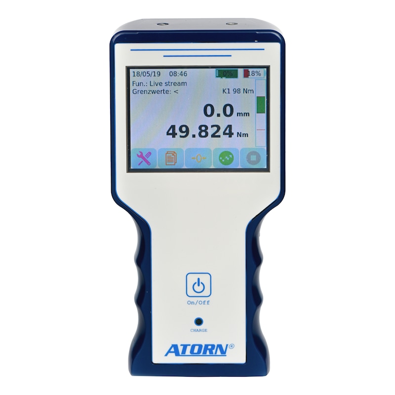 ATORN 电子式手持拉压测力计，类型 ZD3，MB 0–50 牛 - 手持式拉压测力计，不带编码器