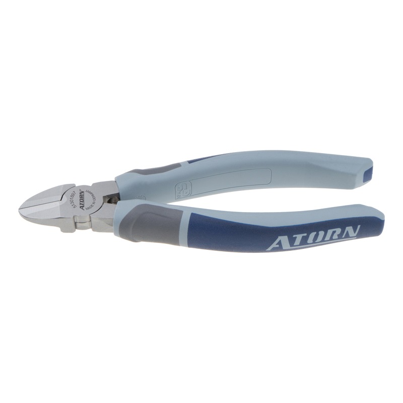 Plastic side cutters with 2-component grip covers
