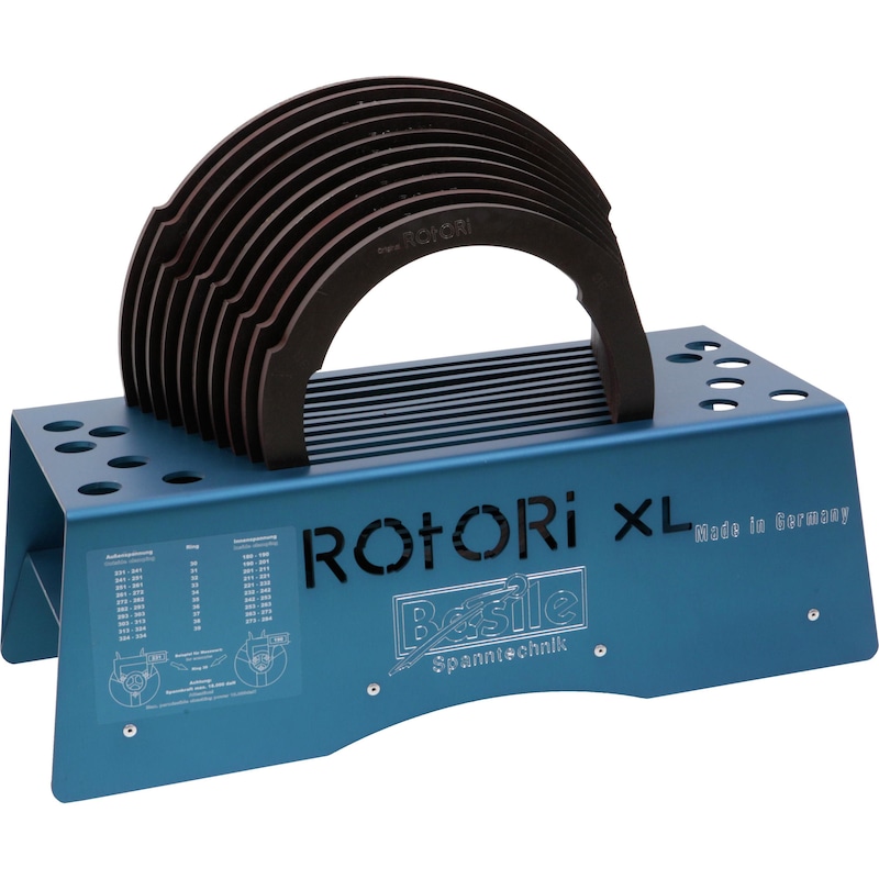 Basile pofa, furatos gyűrűk, RotoRi XL, bel./kül. befogáshoz, 630&nbsp;mm-ig - Pofa, furatos gyűrűkészlet