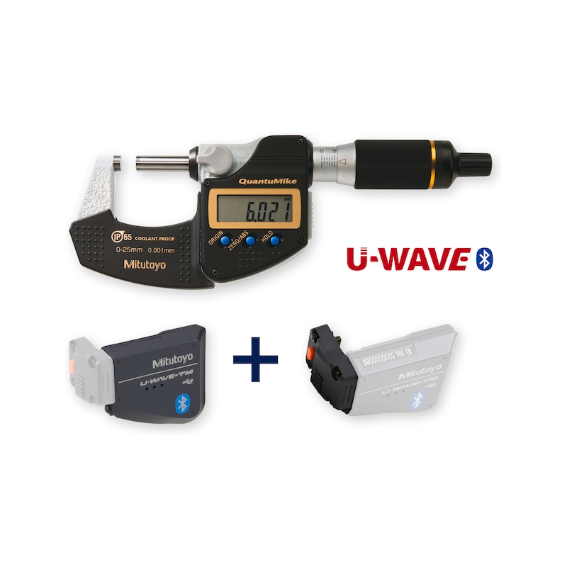 U-WAVE'li QuantuMike IP65 Digimatic mikrometre - 1