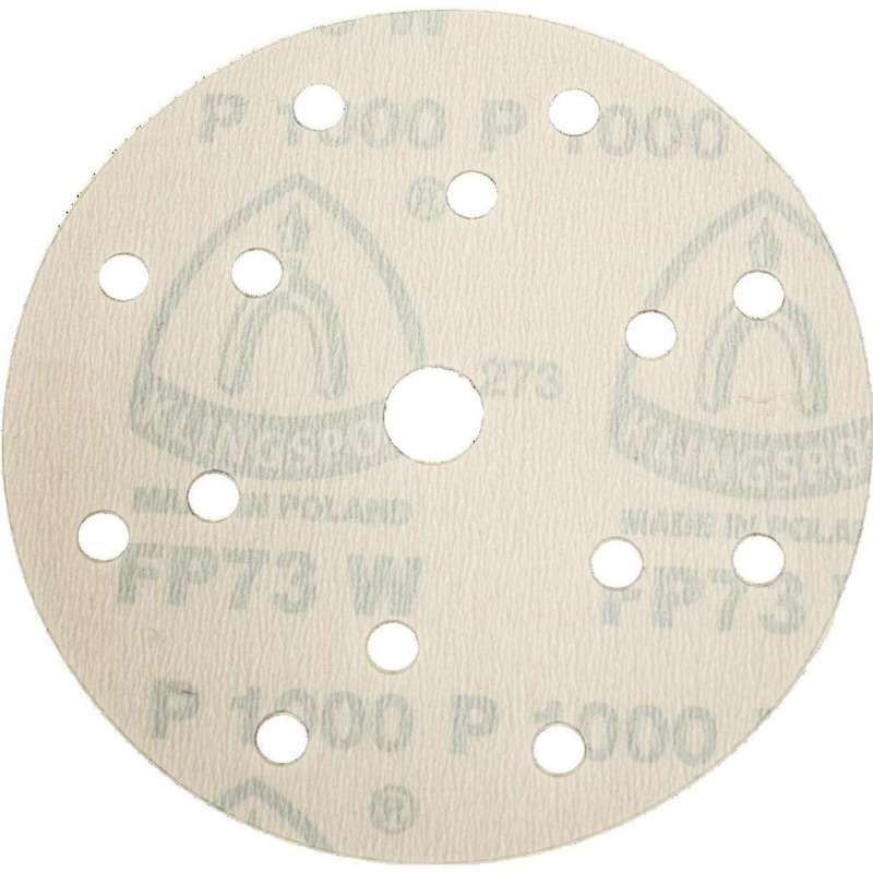 KLINGSPOR FP73WK cır. ar. zım. dis., tane boyu 120, çap 150 mm, GLS 49 del. yap. - Cırtlı arkalı zımpara diskleri, FP 73 WK