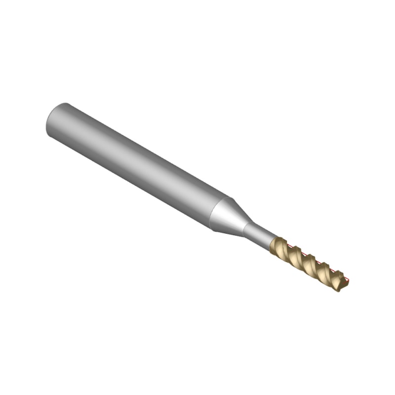 ATORN sert karbür parmak freze T3 uzun HA, 3,0x15x21x64 mm, KF ile kaplamalı - Sert karbür parmak freze