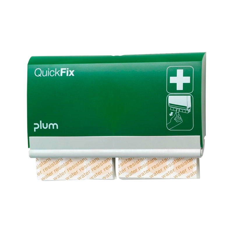 PLUM QuickFix Pflasterspender mit 2 x 45 wasserfesten Pflastern - QuickFix Pflasterspender