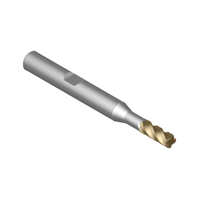 ORION solid carbide HPC end mill, dia. 4.0x11x57 mm, HB shaft - Solid carbide HPC end mill