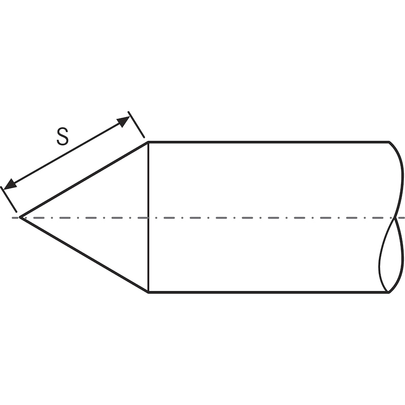 Ebavureur ORION, 60° carbure, quatre arêtes, T=4, 12,0 mm x&nbsp;83 mm externe, HA - Fraise à chanfreiner SC 60°