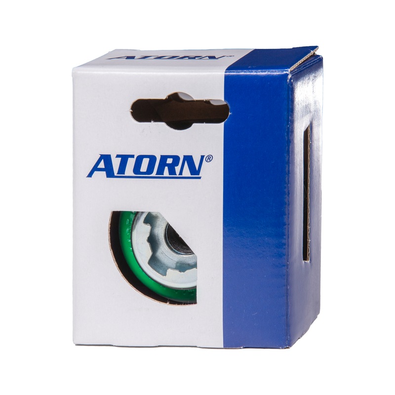 Brosse rotative conique ATORN X-LOCK dia. 65 mm, X-LOCK/M14 fil inox trs 0,5 mm - Brosse rotative conique X-LOCK
